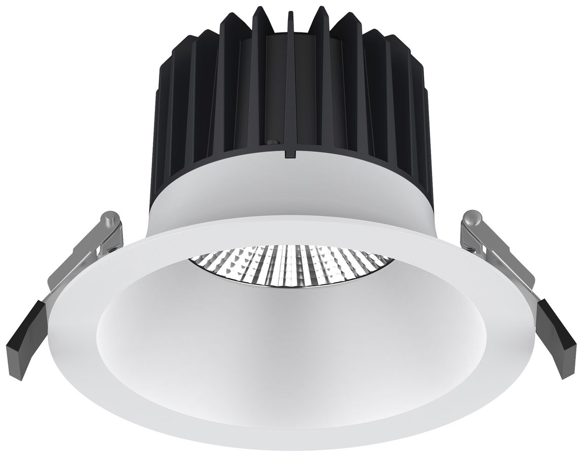 EB-LED-Spot maxLUCE ATMO 150 18W 1860lm 3000…4000K IP44 1-10V DALI2 Ø150mm weiss
