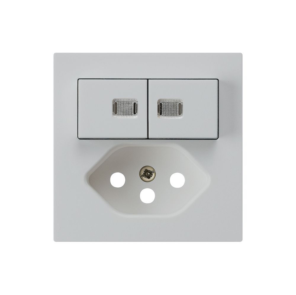 Frontset kallysto 60×60 hellgrau mit 2 Linsen für Kleinkombi S1/T13