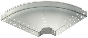 Gomito 90° Bettermann con raccordo rapido 60×400mm, A2, 1.4301, 2B