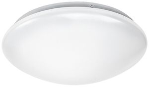 Luminaire rond LED ESYLUX ELLEN, 12W 4000K 1250lm Ø300×95mm IP20, blanc