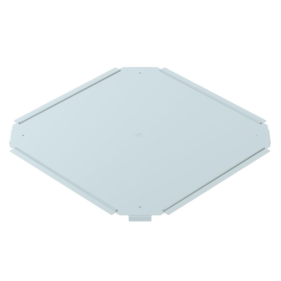 Coperchio BET RKD p.pezzo a croce 300mm acciaio zincato a nastro zinco-alluminio