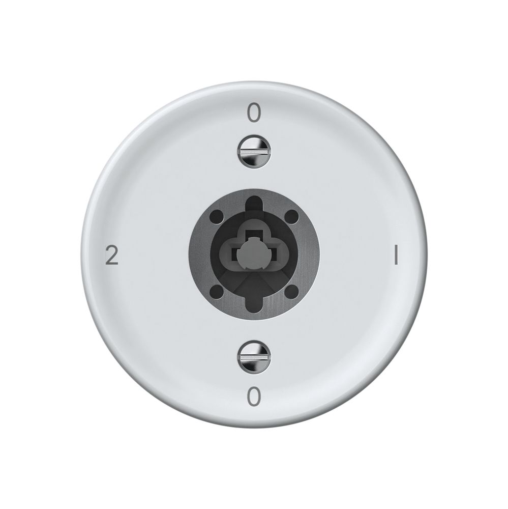 Interrupteur à clé origin commutateur 2/1L 16A 250V 0-1-0-2 60×60mm blanc