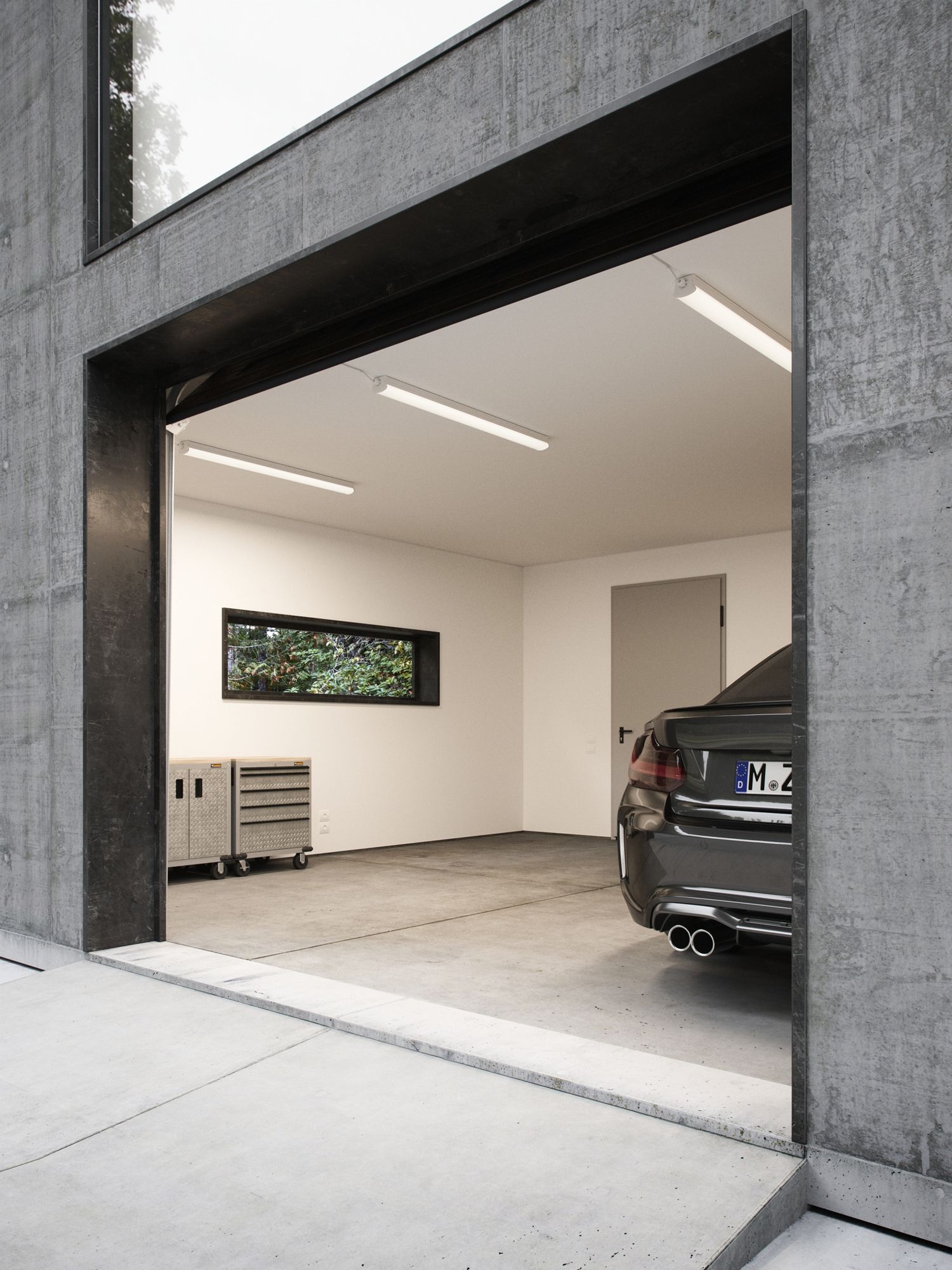 LED-Feuchtraumleuchte Nordlux Oakland 150 28W 3150lm 4000K IP65 1532mm weiss