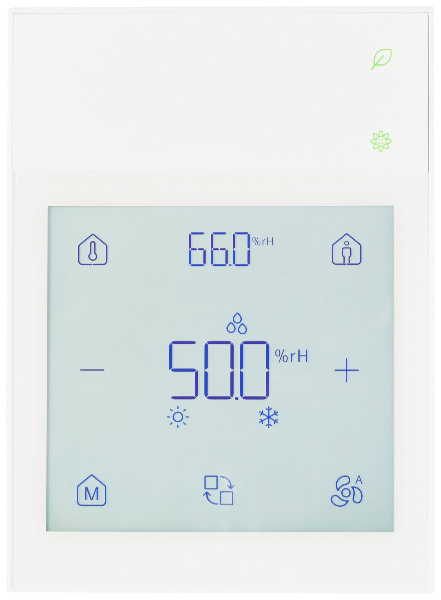 AP-Bediengerät KNX Siemens QMX6.P74 Touchscreen Temp/rF/CO2 weiss