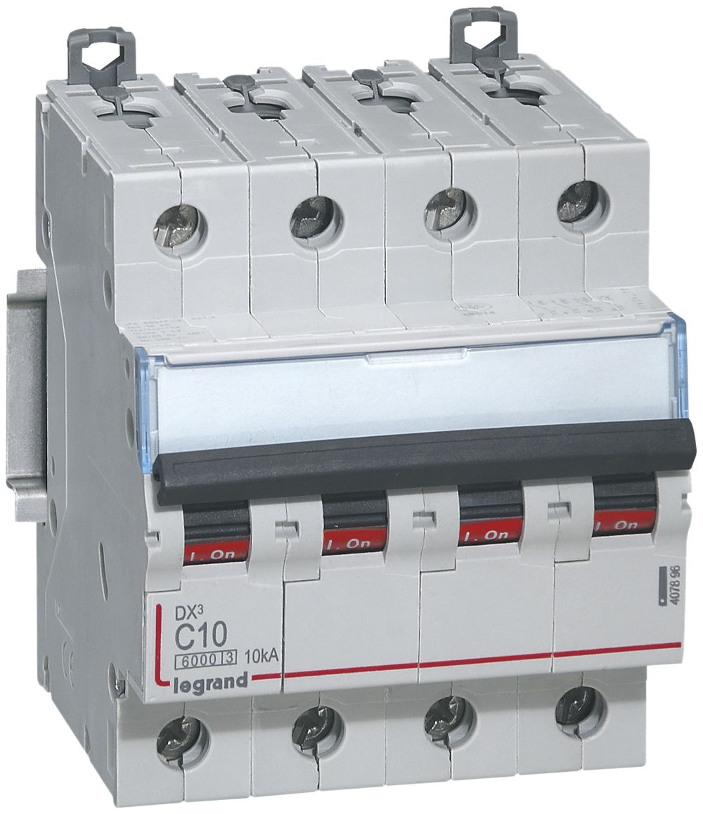 Disjoncteur Legrand C 4P 63A 6000A/10kA