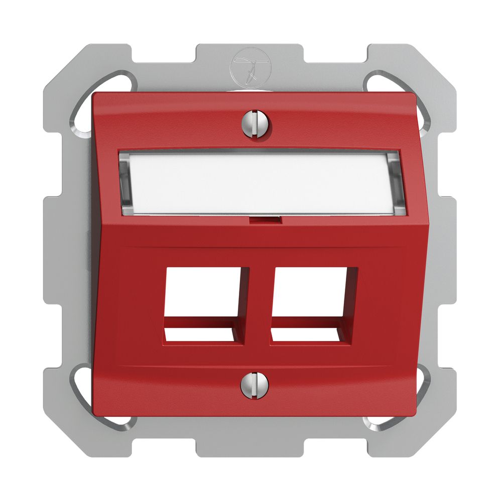 Kit de montage ENC Edue FM, avec capot de sortie oblique, pour 2×Keystone, berry