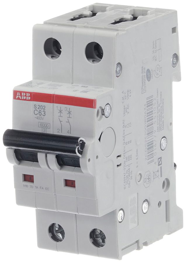 Leitungsschutzschalter ABB S202-C63 63A C 6kA