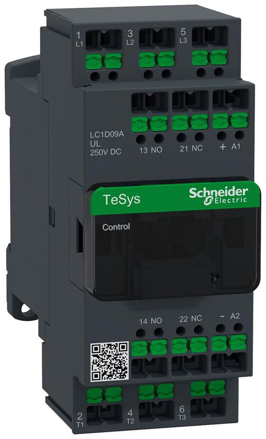 Leistungsschütz TeSys 250VDC 3NO 25A 9A 1NO 1NC