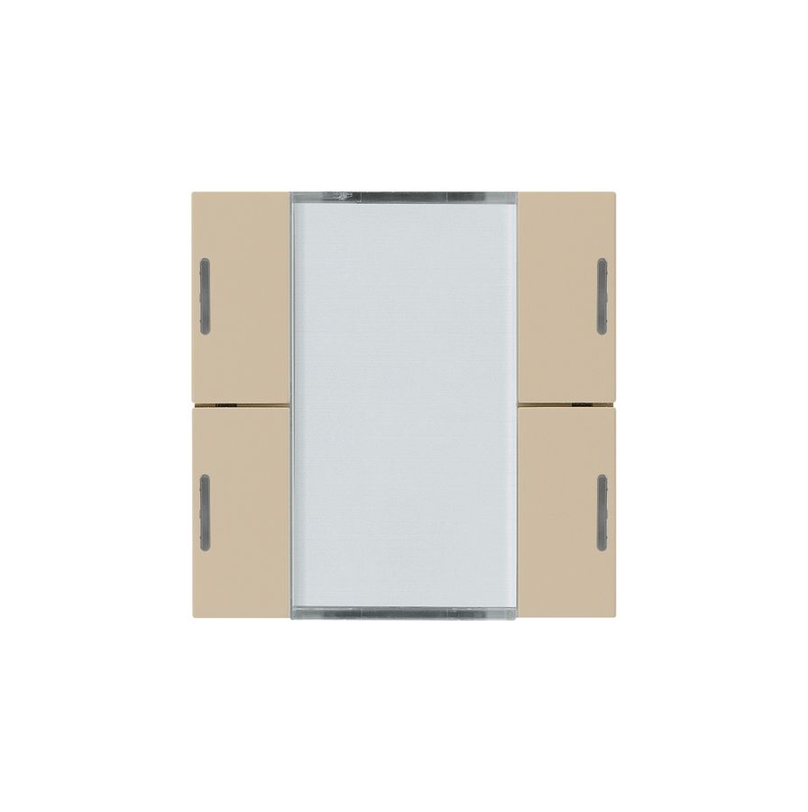 Frontset Hager kallysto LED 4×KNX systemlink/easylink beige