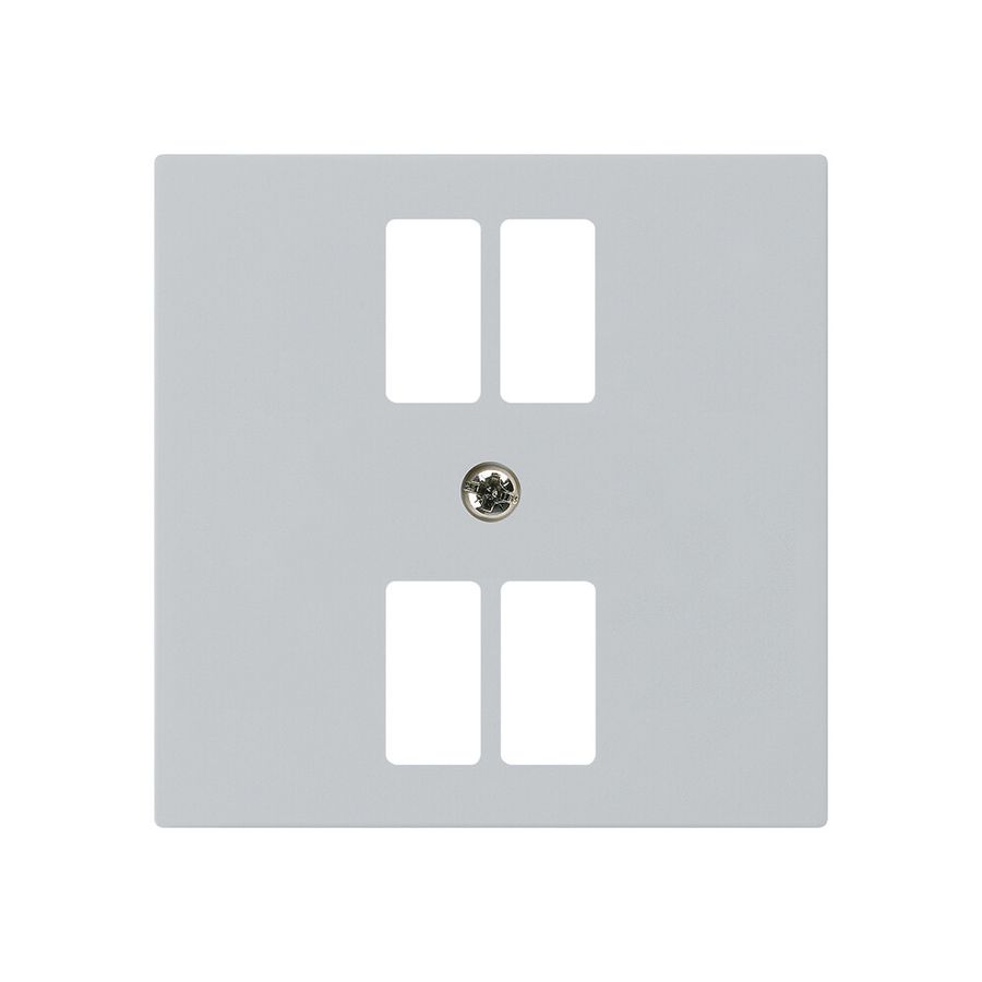 Placca frontale kallysto per presa 4×USB grigio chiaro