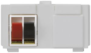 Modulo multimedia M3 con 2×LS morsetti rosso/ne kallysto grigio chiaro