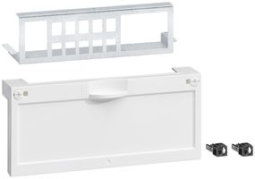 Patchpanel Hager Keystone 10×RJ45 mit Abdeckung für FLF Typ13 Gr.I und II