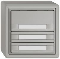 AP-KNX-Taster RGB EDIZIO.liv SNAPFIX® Temperaturfüh.o.LED Pap.6×T 1-Tbed.hgu