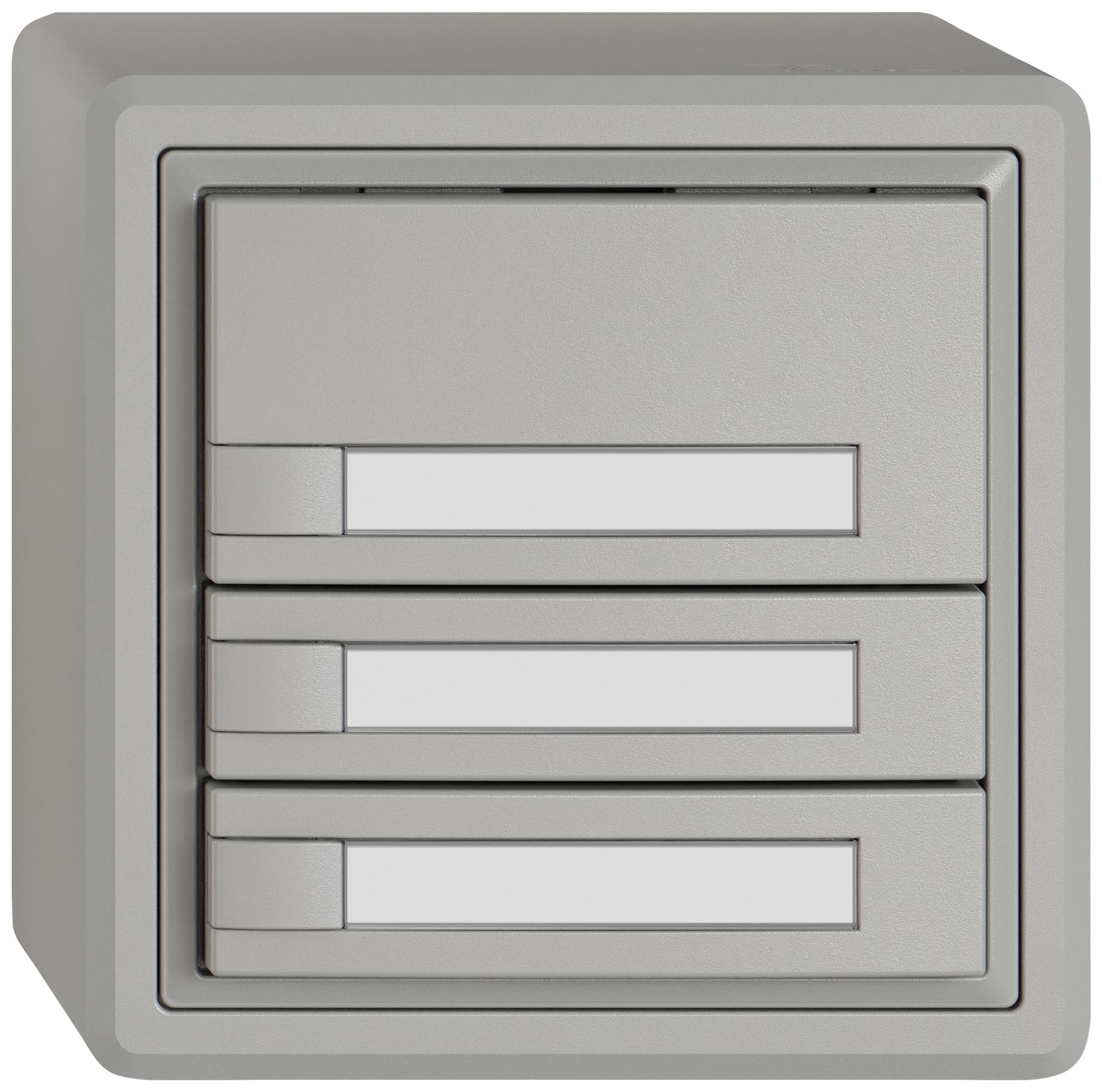 Pulsante KNX RGB AP EDIZIO.liv SNAPFIX® sensore temp.s.LED targ.3× com.1T grc