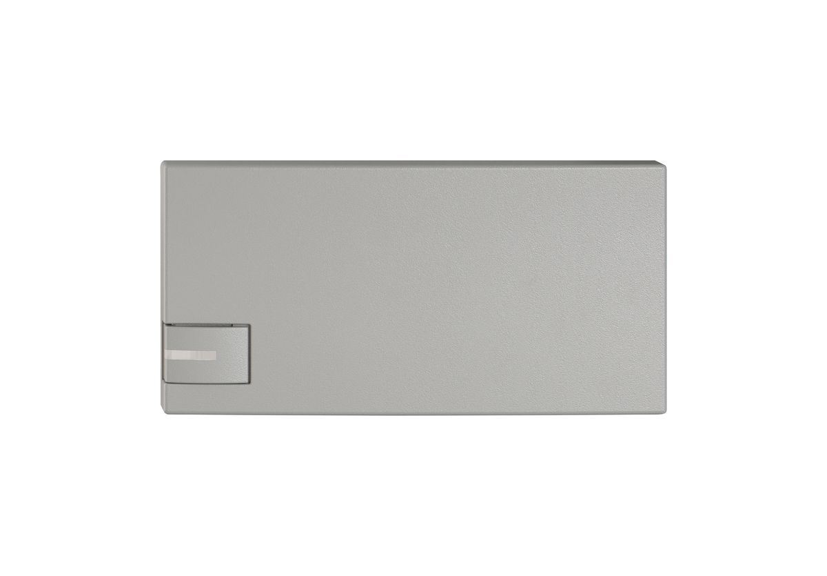 Poussoir 1/2 EDIZIO.liv SNAPFIX® p.KNX&UNI a.LED comm.à 1 touche grc