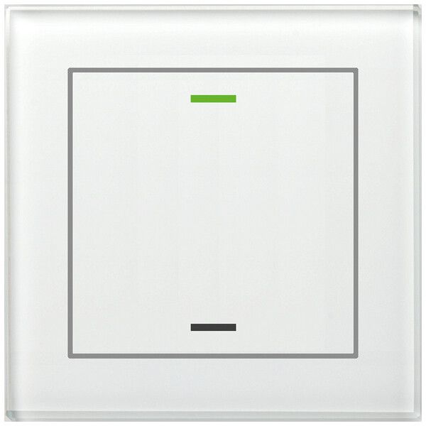 Pulsante KNX RGBW INC MDT GTL-1T0W.02S 1t/2a temp vetro bianco "neutrale"
