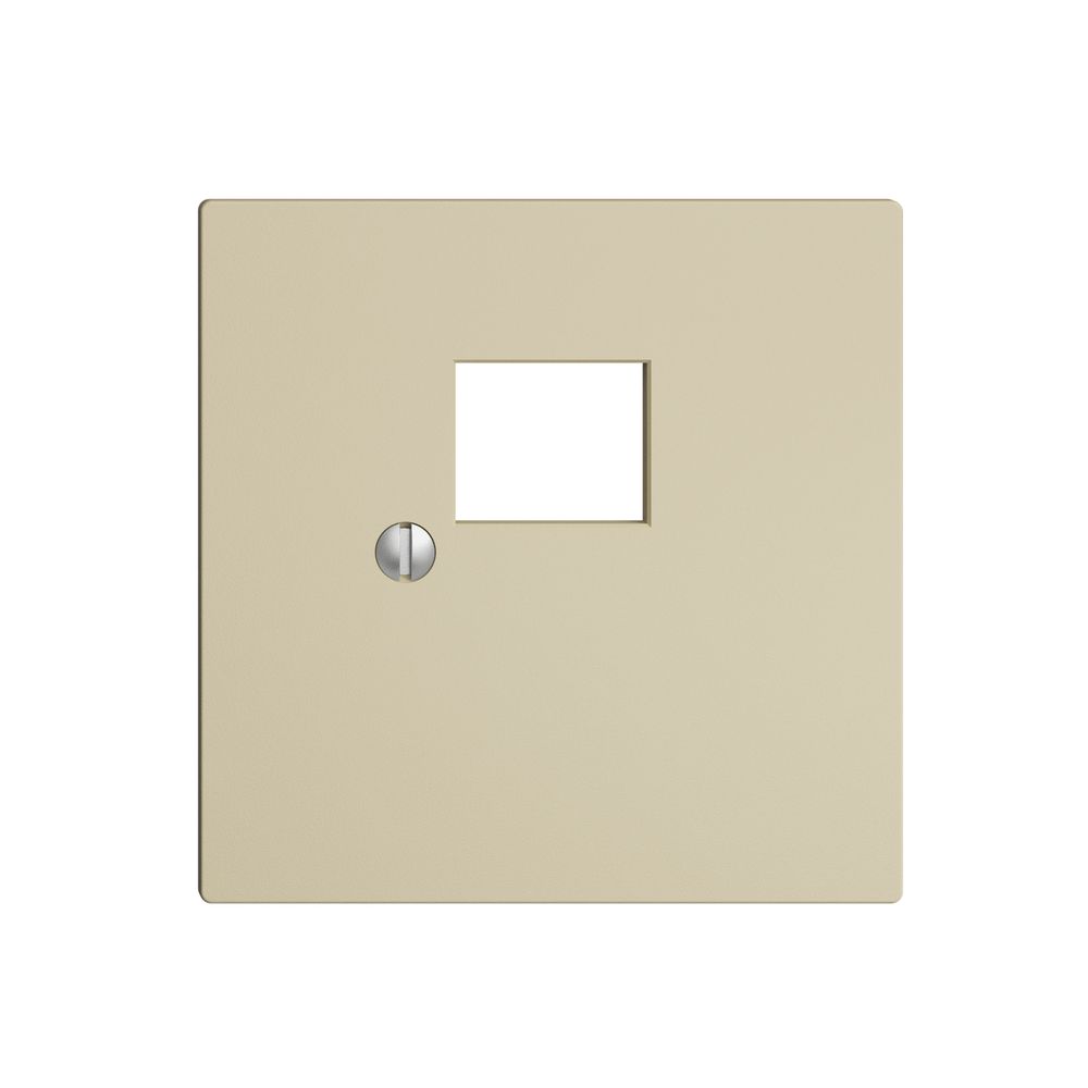 Frontplatte 1×RJ45 EDIZIOdue vanille, R&M swissline