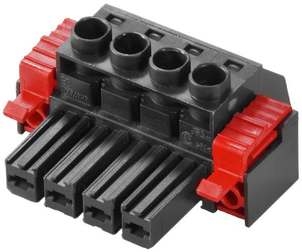 Connettore femmina WM BVF HP brida di bloccaggio 7.62mm 4L stagnato nero