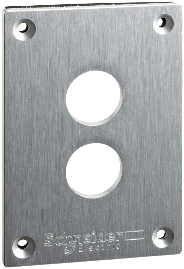 Plaque INC Schneider Electric 72×105mm 2 alésages