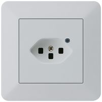 Presa INC Hager kallysto.trend 1×T23 illuminato C grigio chiaro