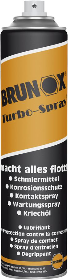 Lubrificante e detergente universale BRUNOX Turbo Spray BR0.40TS 400ml