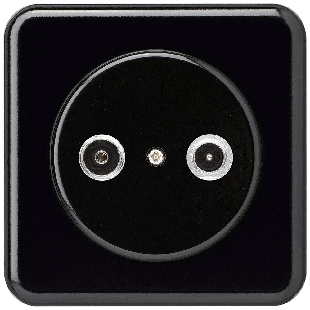 Prise d'antenne ENC basico TV-R montage C 19dB 2GHz noir