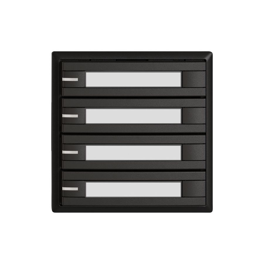 Universaltaster EDIZIO.liv UNI SNAPFIX® m.LED RGB 4× 2-Tbed.Pap.sz