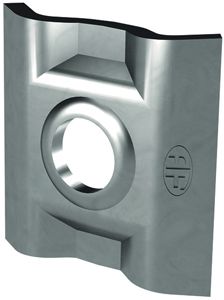 Klemmplatte Flury FE 85 Inox A4, Ø 6…10mm, für 2 Leiter