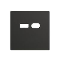 Kit di montaggio Feller EDIZIOdue per presa USB 18W tipo A + tipo C nero