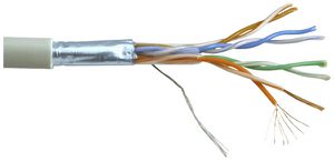 Datenkabel Roline Stranded Kat.5e F/UTP 4P AWG26 100MHz PVC grau 300m