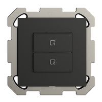 UP-Szenentaster 2 Szenen vertikal/2T Edue Wiser schwarz