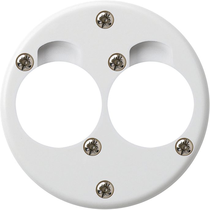 Kit di montaggio per 2 XLR bianco basico