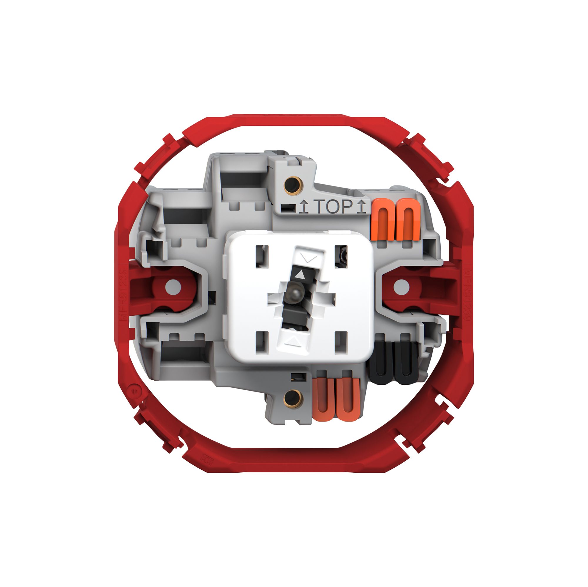 Poussoir Feller SNAPFIX® ARL/1P éclairage latéral blanc