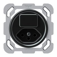 UP-Kombination origin 1×Taste 1CO+T13 1P 0<1 10A 230V 77×77mm schwarz