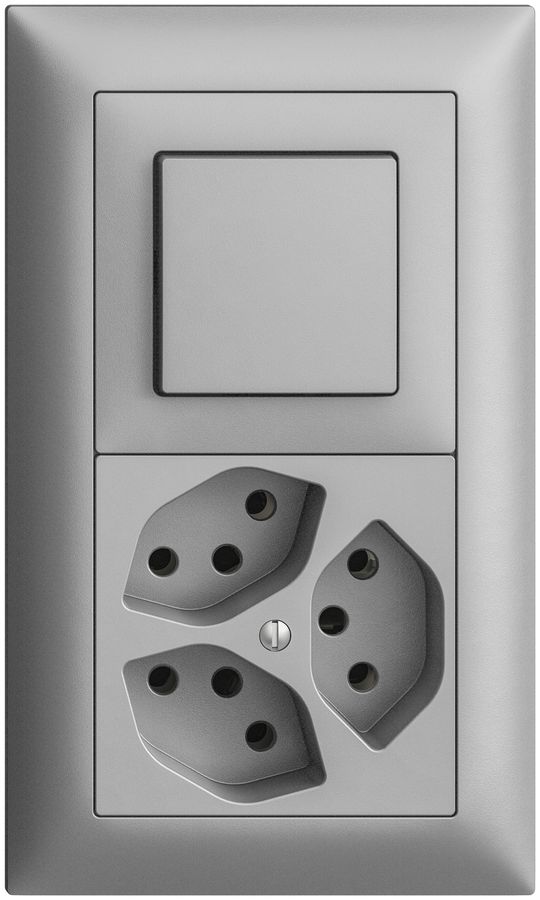 UP-Kombination EDIZIOdue 3/1P+3×T13 silver