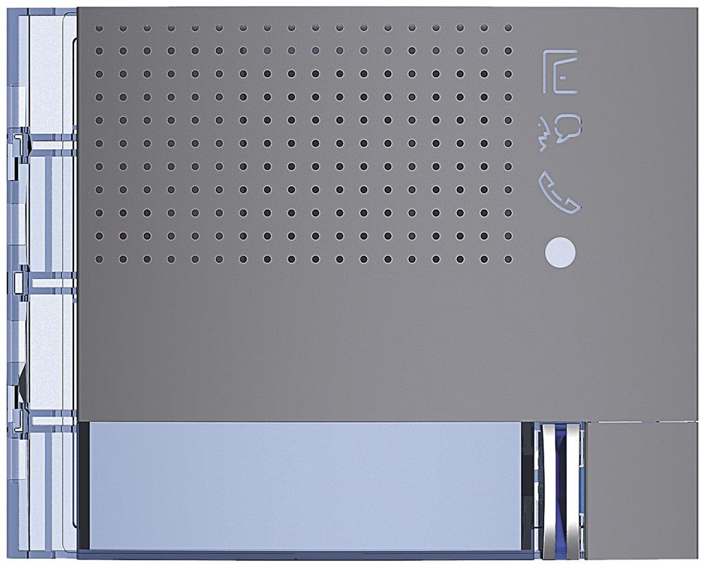 Frontblende für Tür-Lautsprecher-Modul Sfera mit 1 Ruftaste graphitgrau