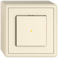 AP-Drucktaster EDIZIO.liv SNAPFIX® ARK/1P Frontbeleuchtung gelb cr