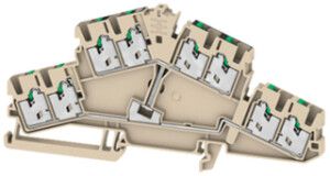 Borne de passage joignable WM S2T 2.5 8C VL 2.5mm² 4×2 DIN35 be
