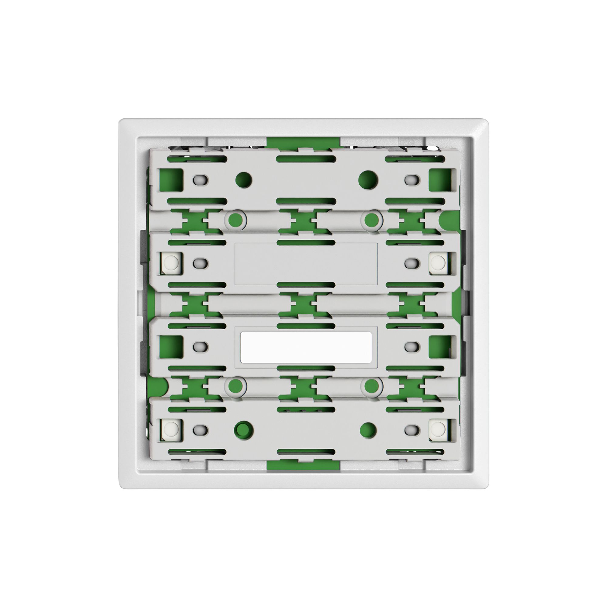 Plaque frontale EDIZIO.liv UNI SNAPFIX® p.UNI vers.à vis p.4touches a.LED bc