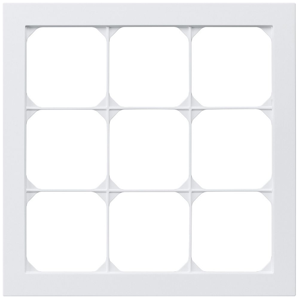 UP-Abdeckrahmen kallysto.pro 3×3 weiss 214×214mm