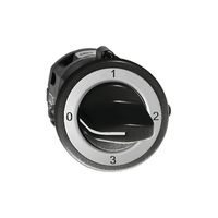 UP-Drehschalter FH 5/1L schwarz mit Drehgriff