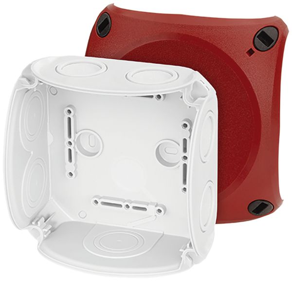 Boîte de jonction de câbles Hensel, jusqu'à 6mm², s.borne, a.couvercle rouge