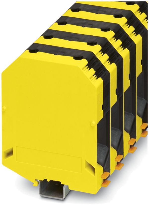 Borne 70…240mm² raccordement à vis jaune/noir