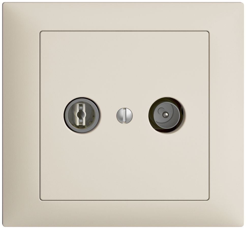 UP-TV-R-Dose EDIZIOdue 4dB crema Breitbanddose 5…2000MHz, FKE