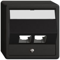 AP-Montageset EDIZIO.liv EASYNET S-One SNAPFIX® schräg 2×RJ45 sz