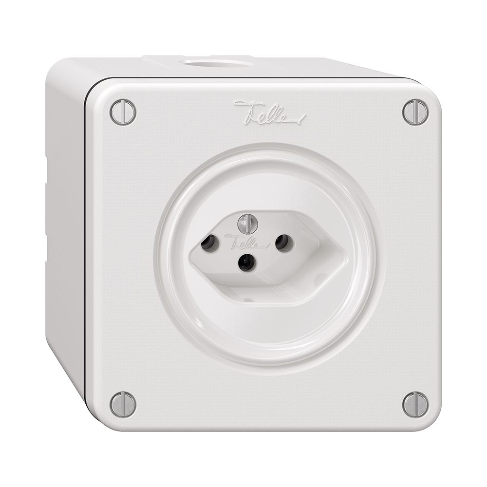 Prise NAPU NEVO, 1×T13, blanc