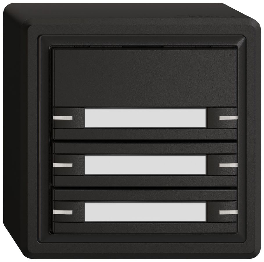 Pulsante KNX RGB AP EDIZIO.liv SNAPFIX® sensore temp.RGB-LED targ.6× com.1T ne