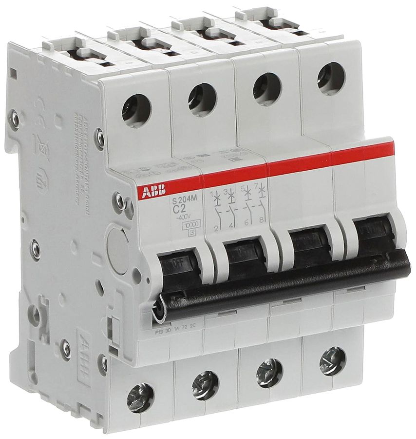 Leitungsschutzschalter ABB S204M-C2 2A C 10kA