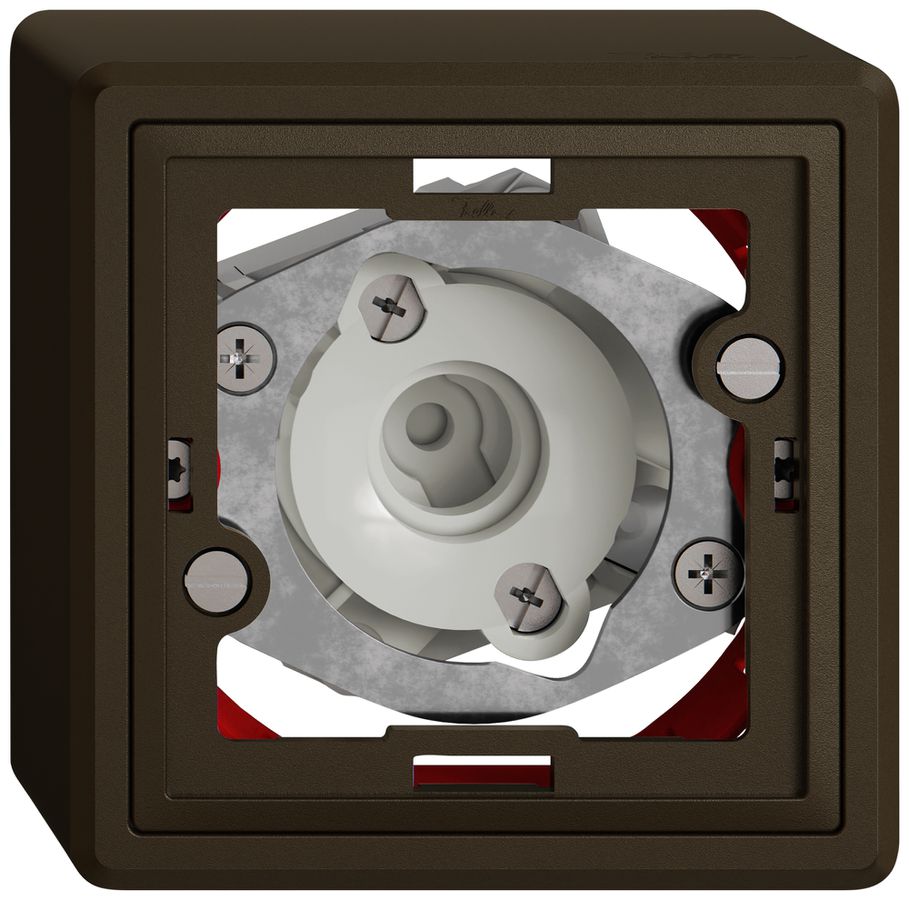 AP-Signallampe EDIZIO.liv SNAPFIX® 250V ohne Kalotte ohne Lampe br