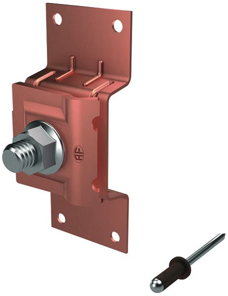 Blechanschluss AFlury AV 8 mit Klemmplatte, Cu blank